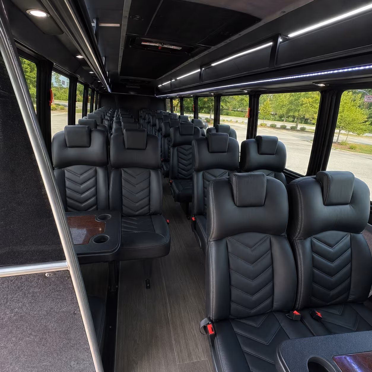 hemet wedding transportation onboard seating